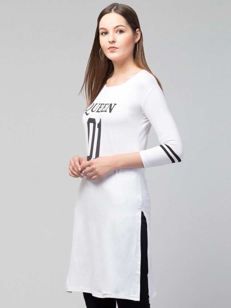 White long sleeve t 2025 shirt dress