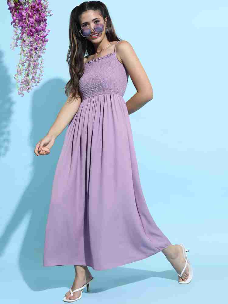 Tokyo Talkies Women Maxi Purple Dress Buy Tokyo Talkies Women