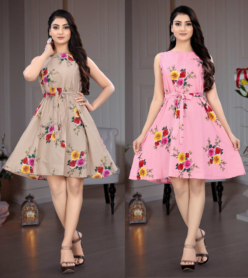 Helboriest Women Fit and Flare Pink Dress Buy Helboriest Women Fit and Flare Pink Dress Online at Best Prices in India Flipkart
