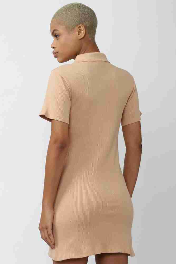 FOREVER 21 Women A line Beige Dress Buy FOREVER 21 Women A line Beige Dress Online at Best Prices in India Flipkart