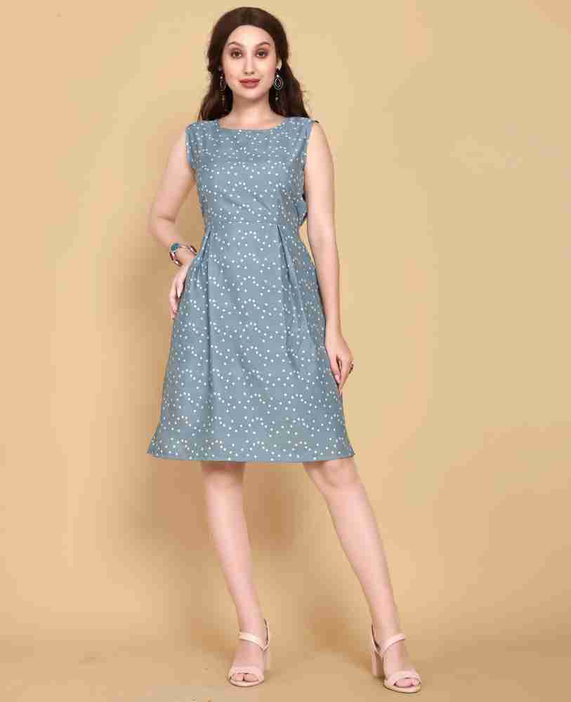 ADEmpire Women A-line Grey Dress - Buy ADEmpire Women A-line Grey