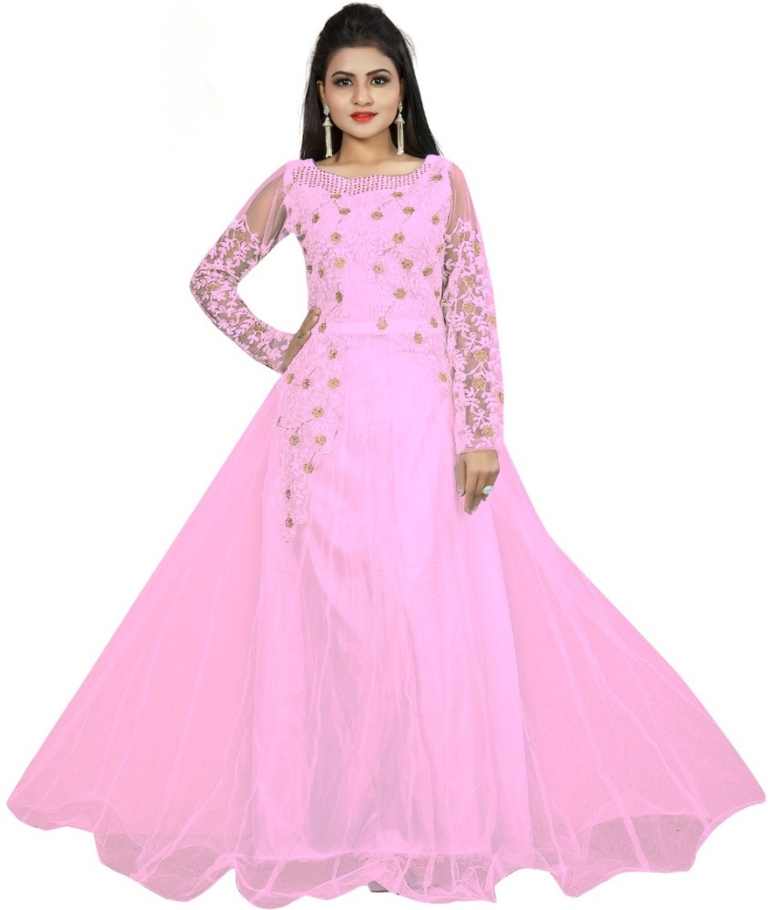 Flipkart hot sale pink gown