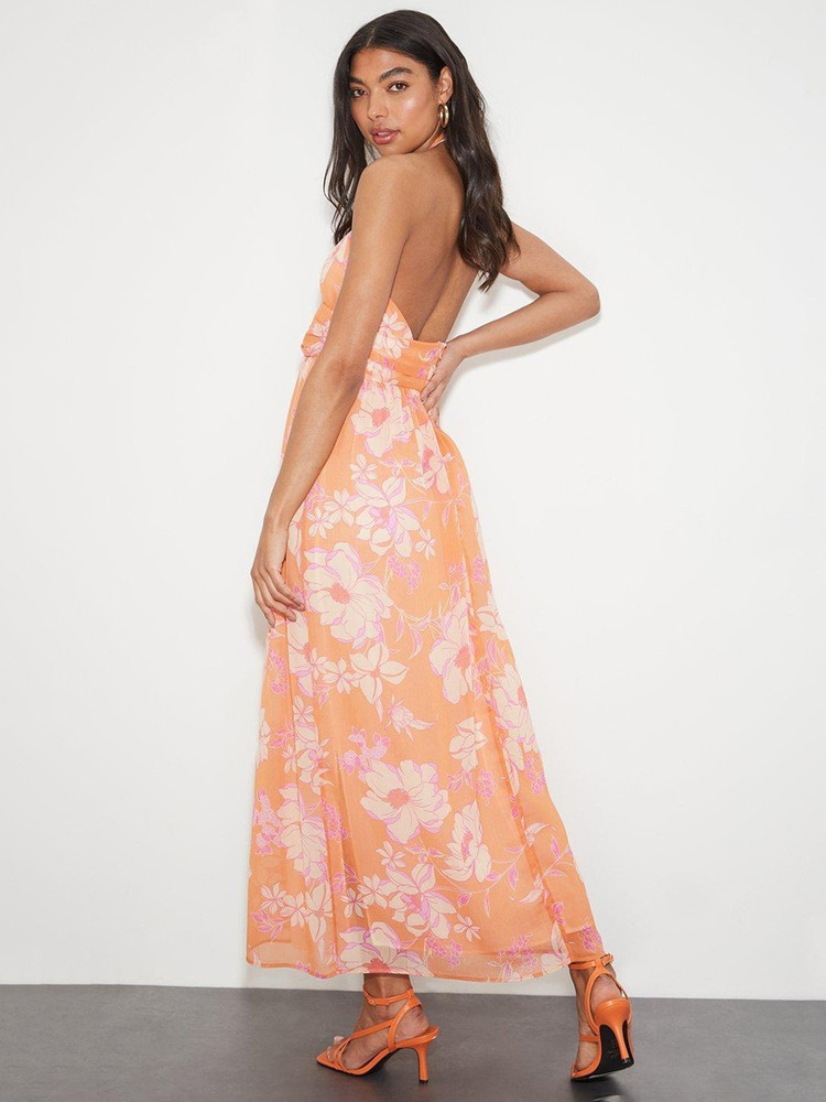 Dorothy perkins orange maxi dress on sale