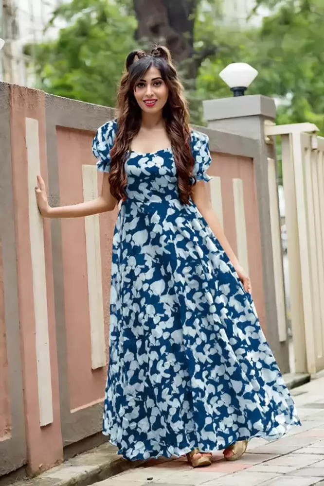 Long frock dress for womens on sale