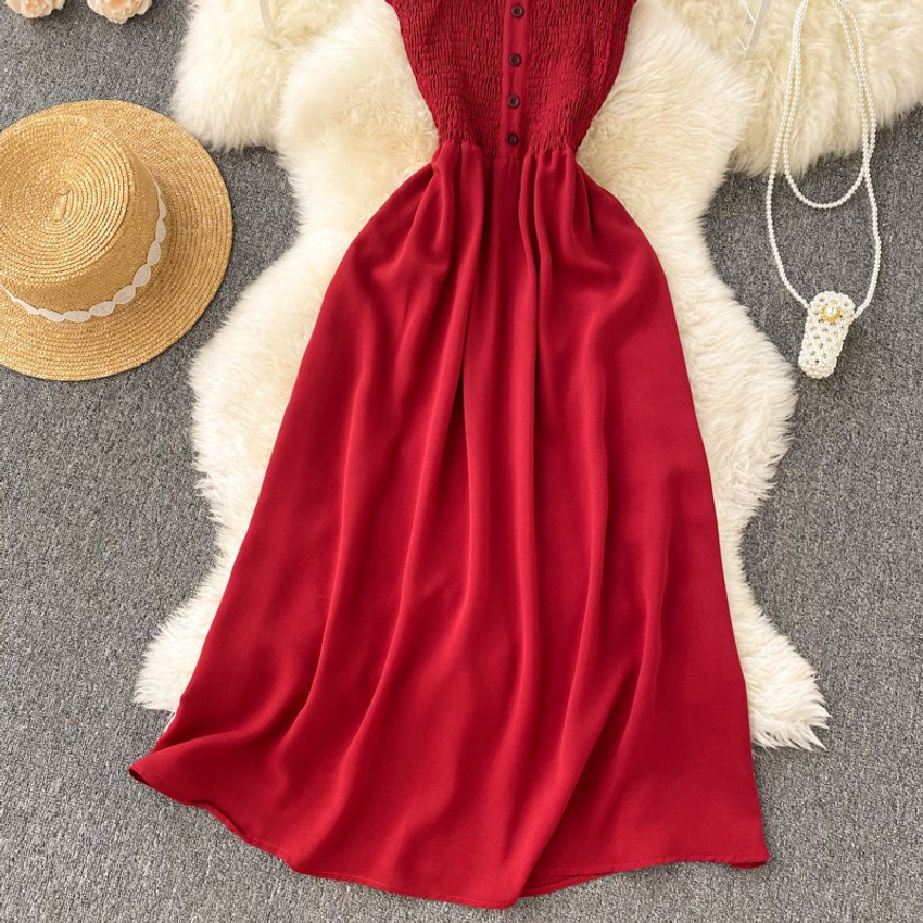 Red one piece dress amazon outlet