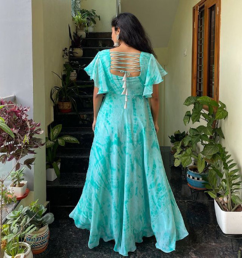 The Vendorvilla Women Maxi Light Blue Dress Buy The