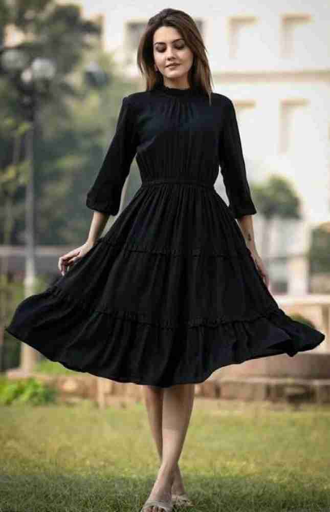 Black frock cheap for girl