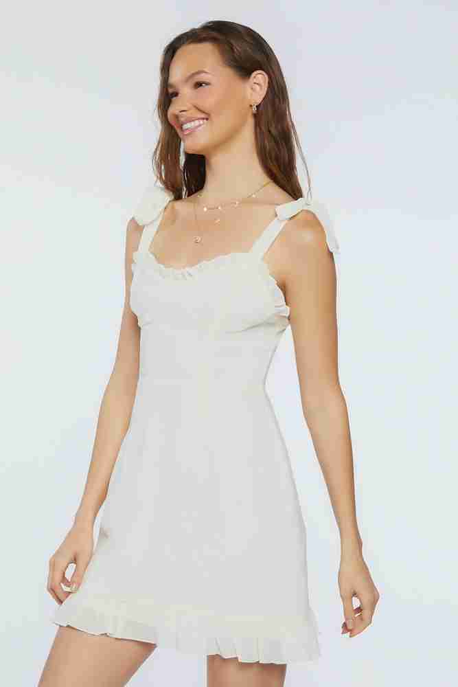F21 white dress top