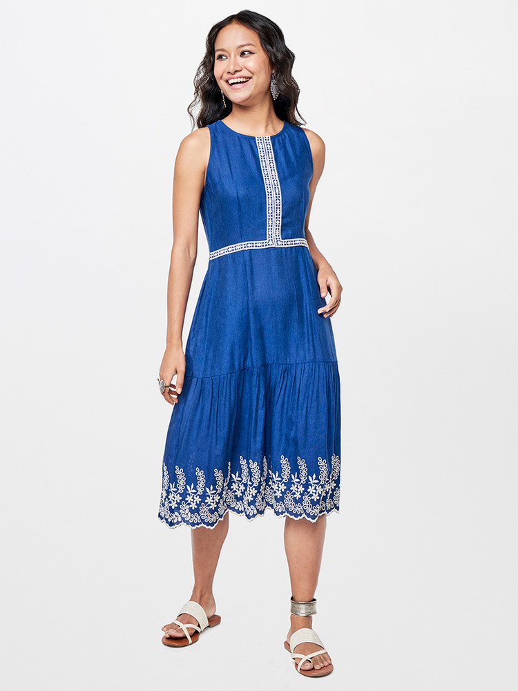 Global desi blue dress 2025