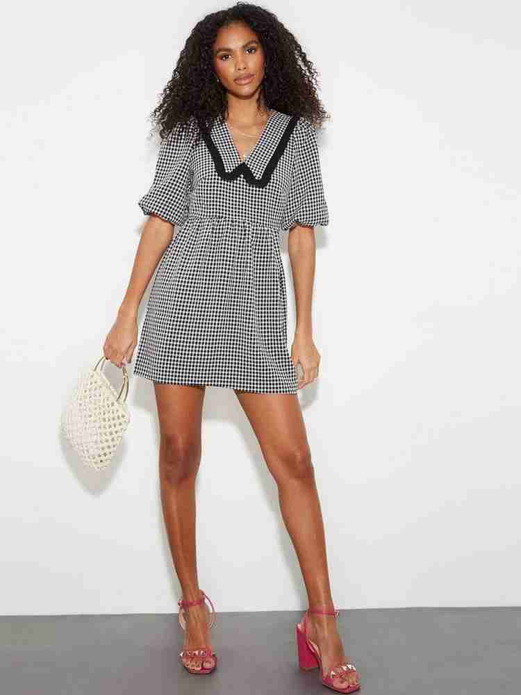 Dorothy perkins black and white dress hot sale