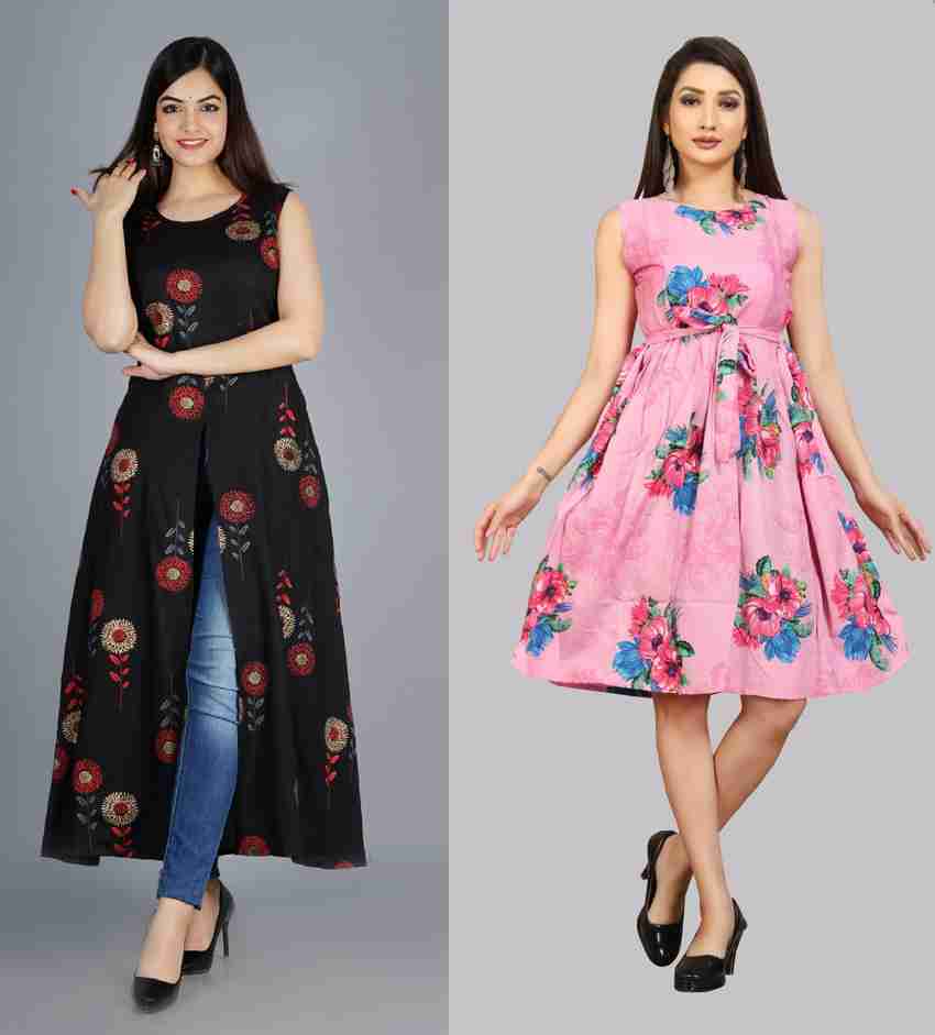 Modli 20 Fashion Women Fit and Flare Pink Dress Buy Modli 20