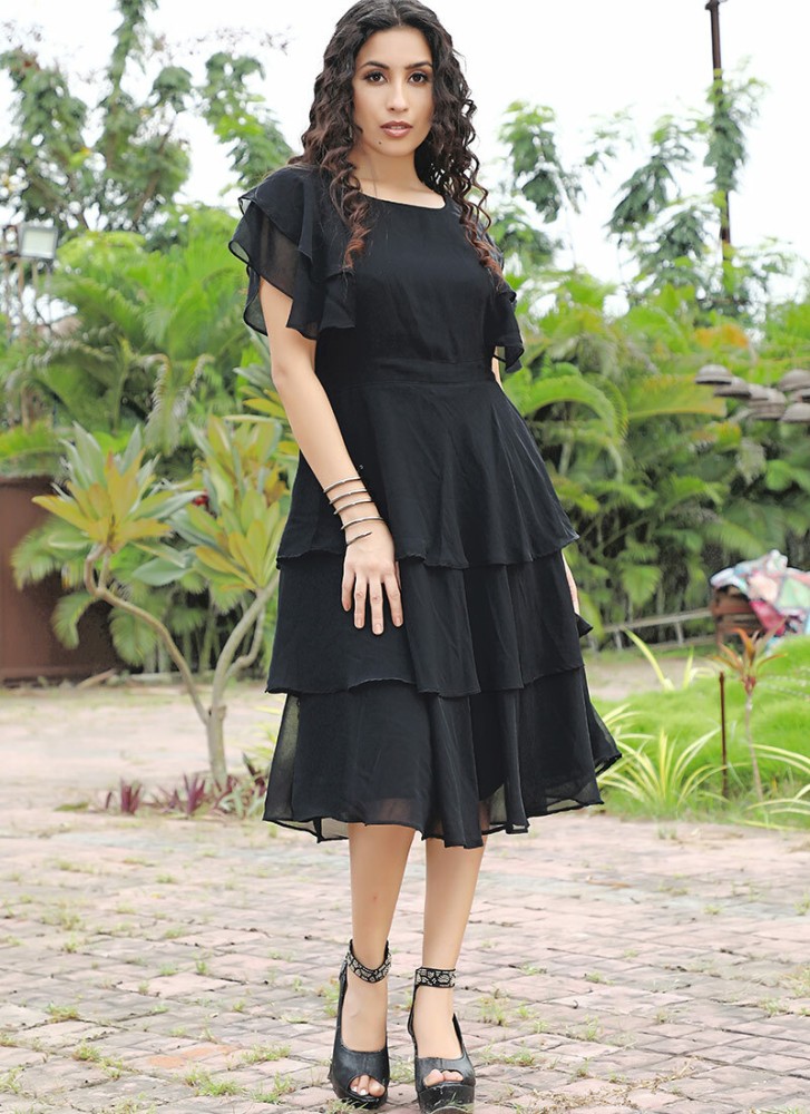 Black party clearance frock