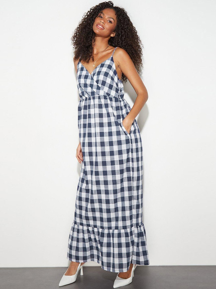 Dorothy perkins blue maxi dress top
