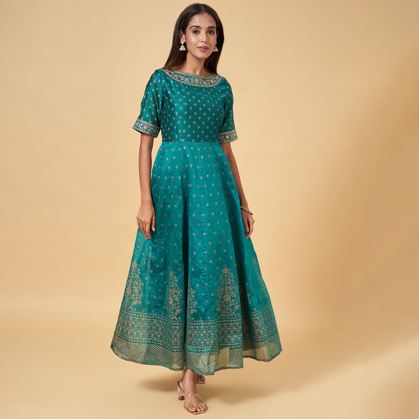 Rangmanch by Pantaloons Women Pleated Blue Dress Buy Rangmanch by Pantaloons Women Pleated Blue Dress Online at Best Prices in India Flipkart