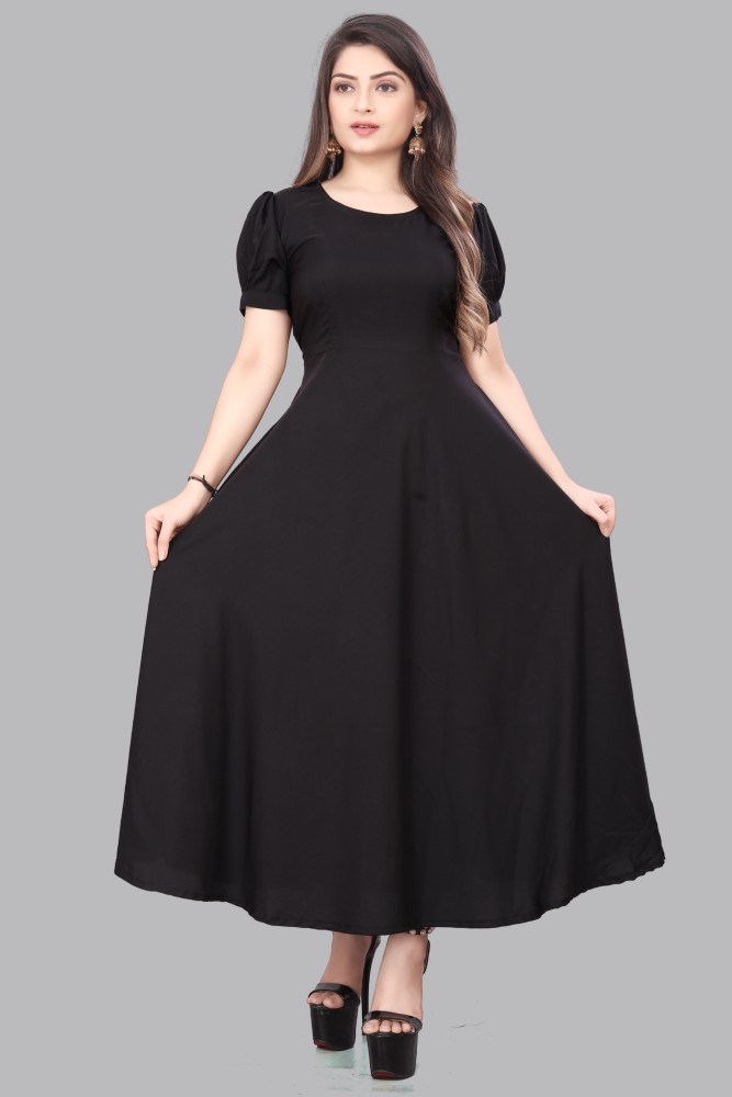 Black color 2025 one piece dress