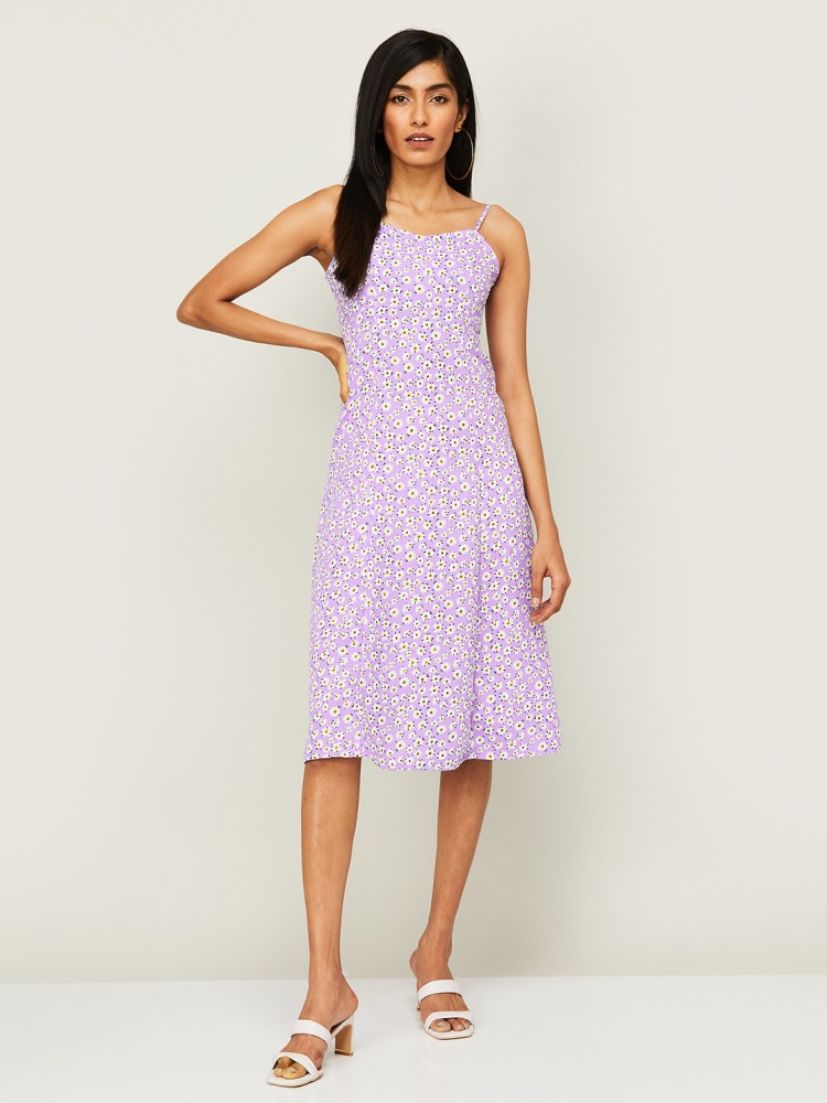 H and m outlet purple dress