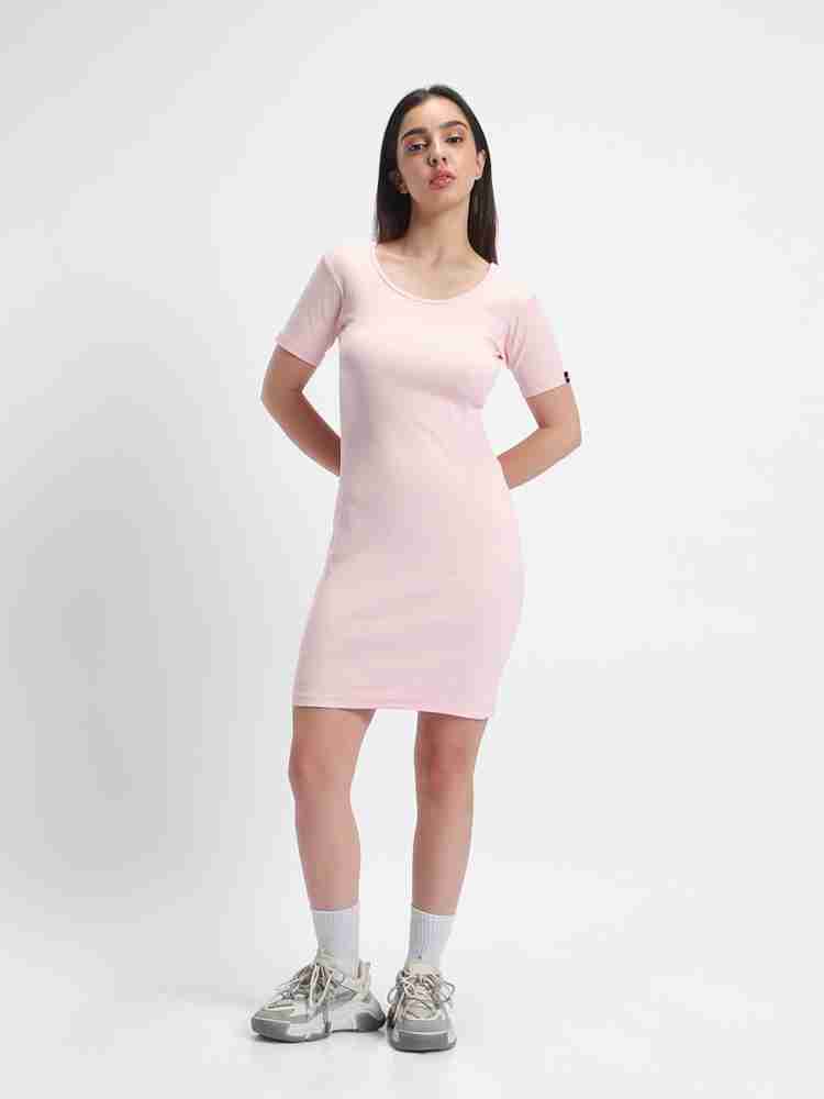 BEWAKOOF Women Bodycon Pink Dress Buy BEWAKOOF Women Bodycon Pink Dress Online at Best Prices in India Flipkart