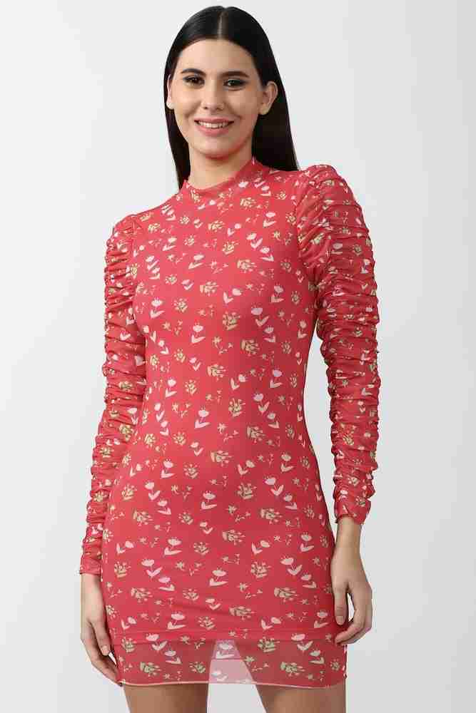 Long sleeve red dress forever 21 shop