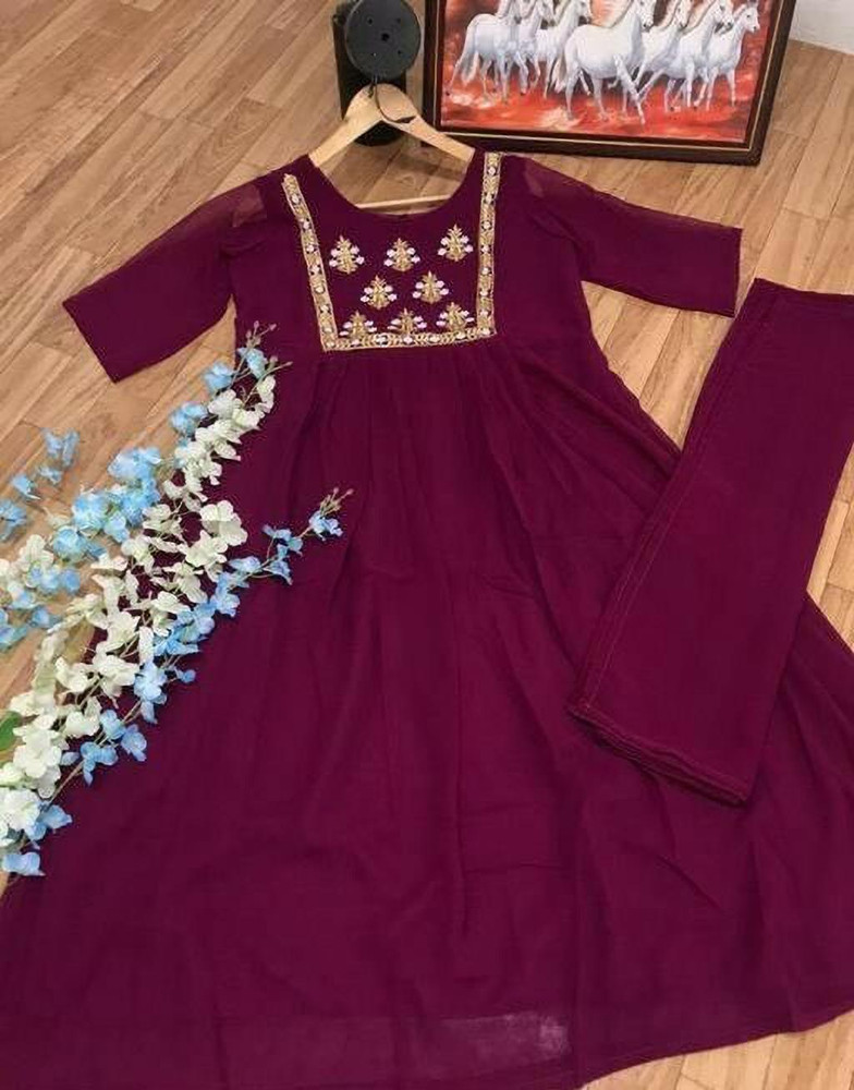 ERTZ Women A line Purple Dress Buy ERTZ Women A line Purple