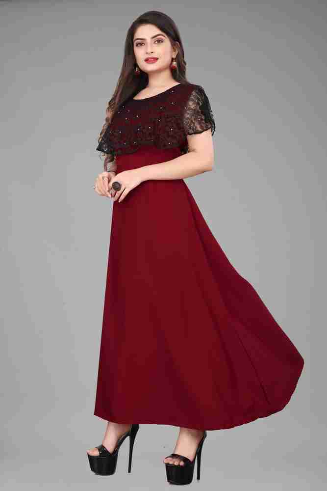 Flipkart western gown discount