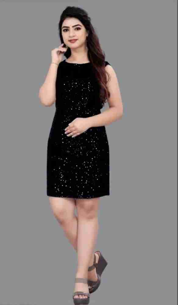 Black short dress for girls on sale