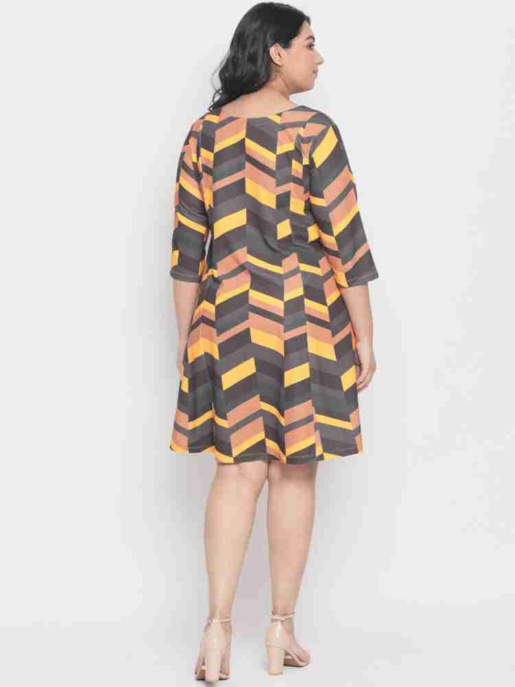 Buy Amydus Women A-line Multicolor Dress Online at Best Prices in