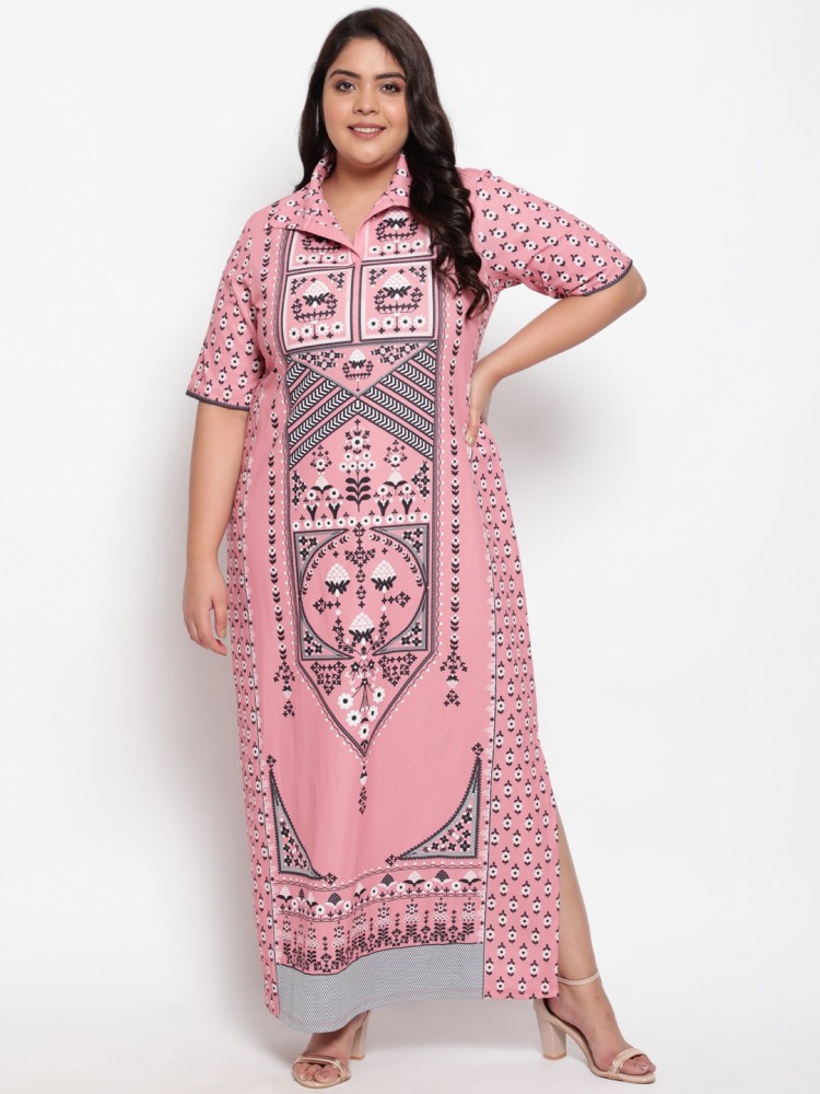Amydus Women Maxi Pink Dress - Buy Amydus Women Maxi Pink Dress Online at  Best Prices in India