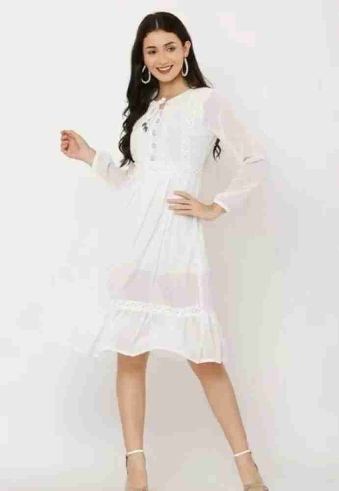 Western white dress store