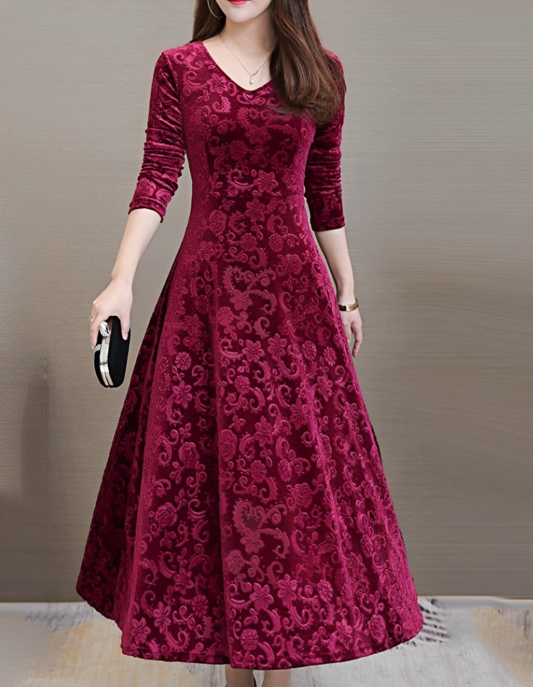 Flared gowns outlet flipkart