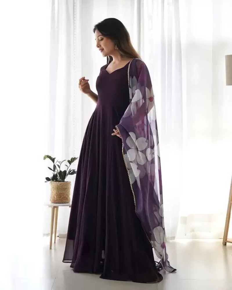 Flipkart silk gown hotsell