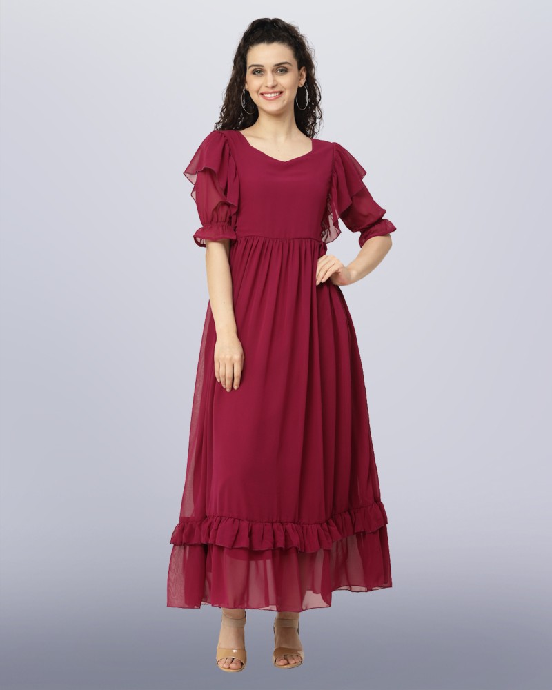 Flared gowns hot sale flipkart