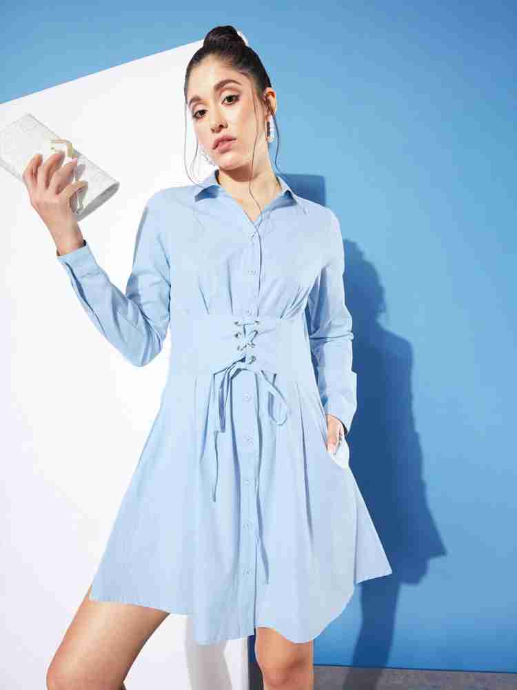 Mast Harbour Women Shirt Light Blue Dress Buy Mast Harbour Women Shirt Light Blue Dress Online at Best Prices in India Flipkart