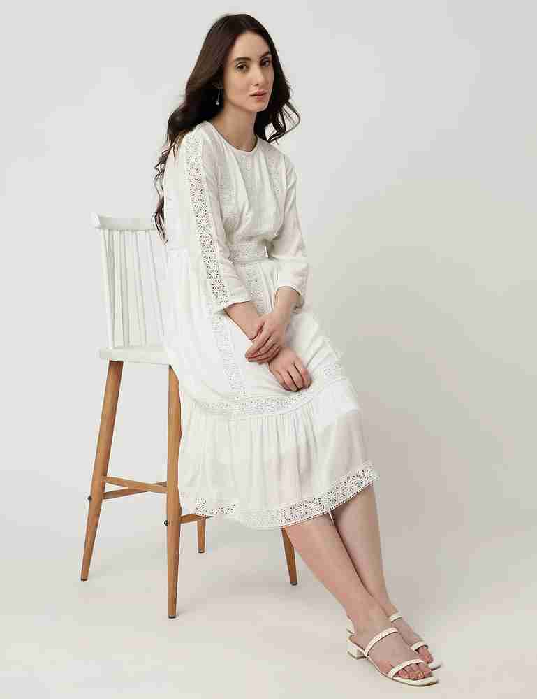 Marks and spencer white dress discount
