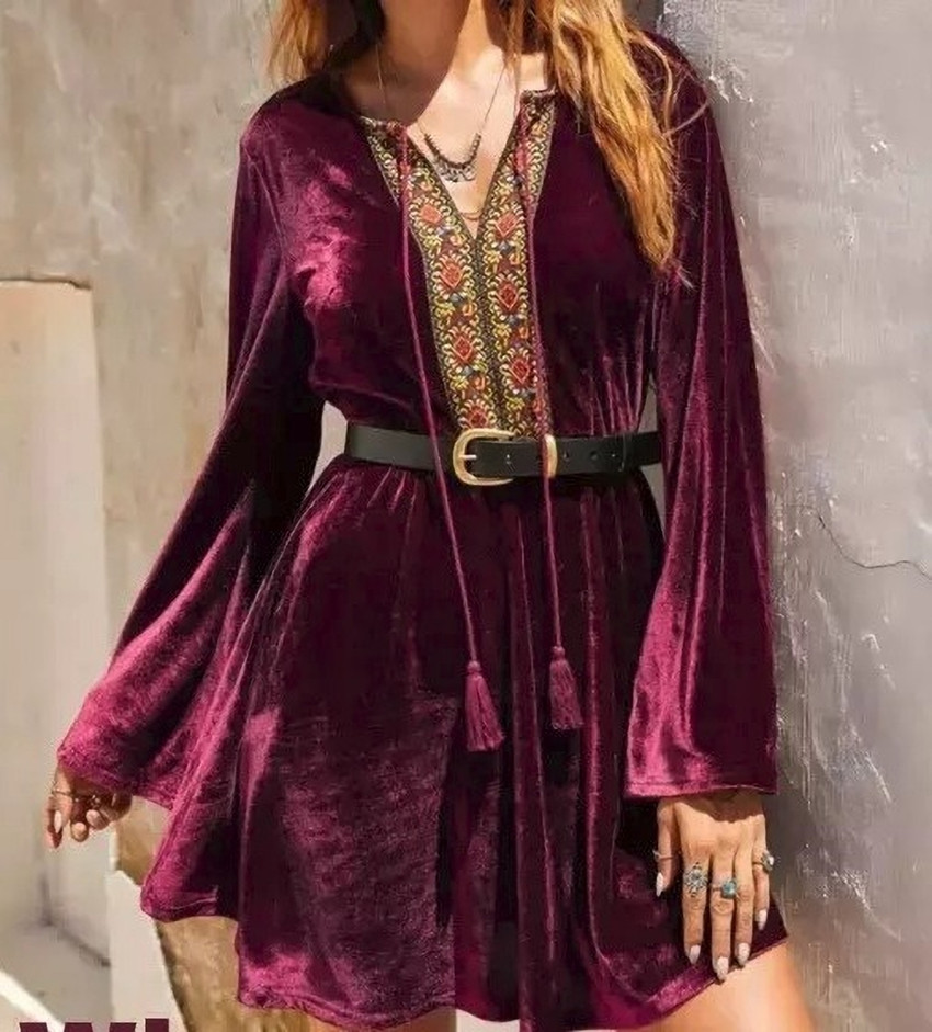Flipkart best sale velvet dresses
