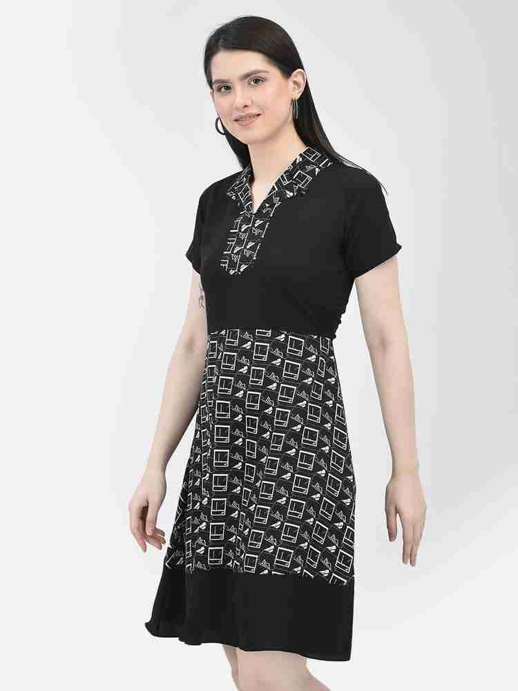 Eavan Women A line Black Dress Buy Eavan Women A line Black Dress Online at Best Prices in India Flipkart