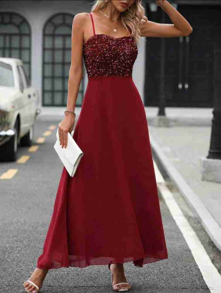 H and 2024 m burgundy dress