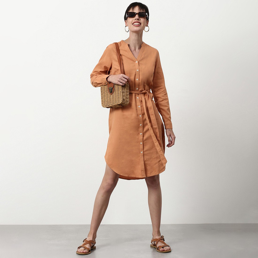 abof Women Shirt Beige Dress Buy abof Women Shirt Beige Dress