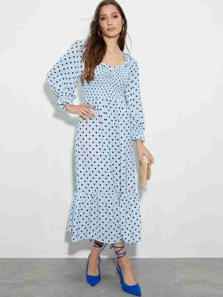 Dorothy perkins white polka dot outlet dress