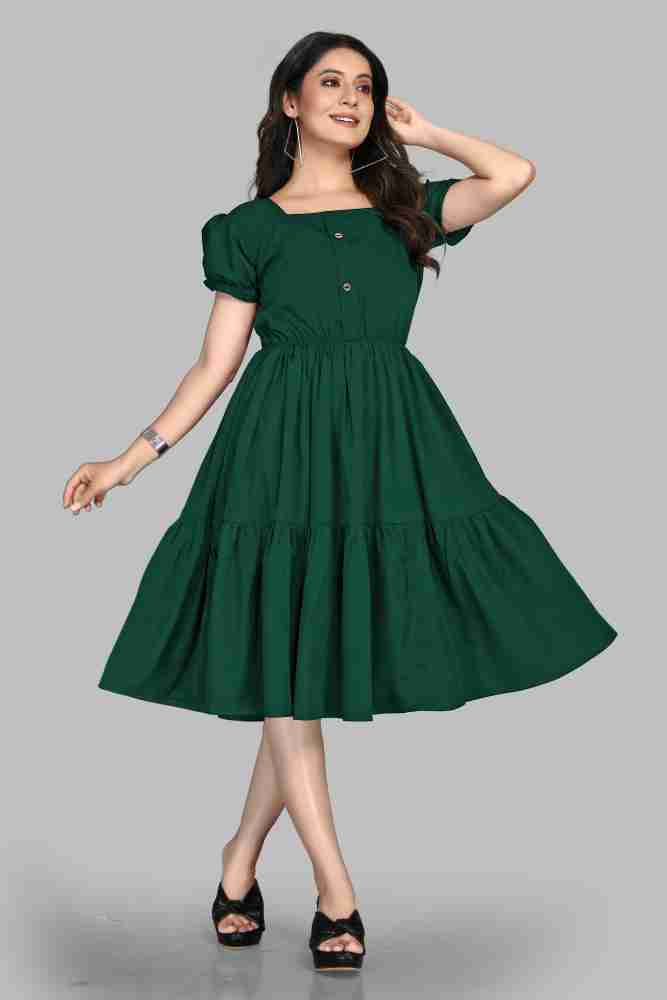 Green frock sale