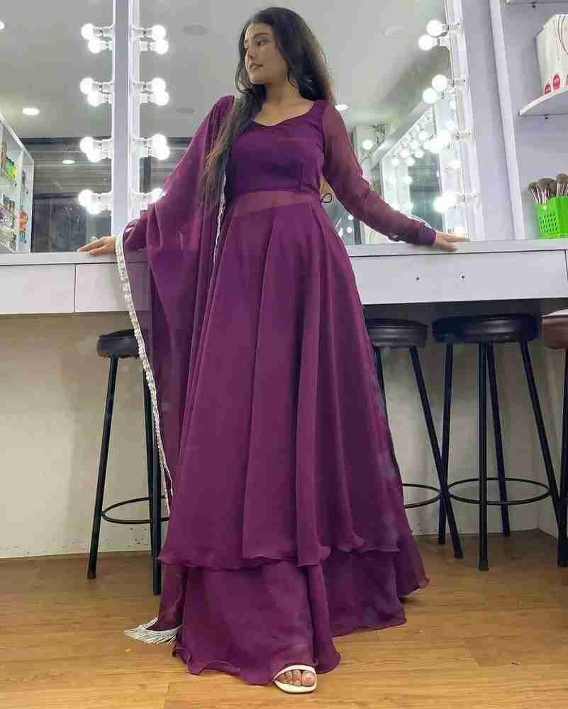 AHORN Women Maxi Purple Dress Buy AHORN Women Maxi Purple Dress Online at Best Prices in India Flipkart