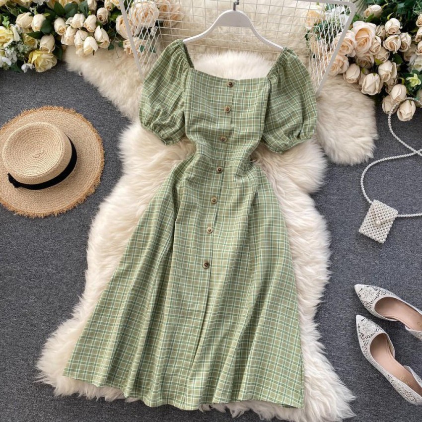 Light green cheap summer dress