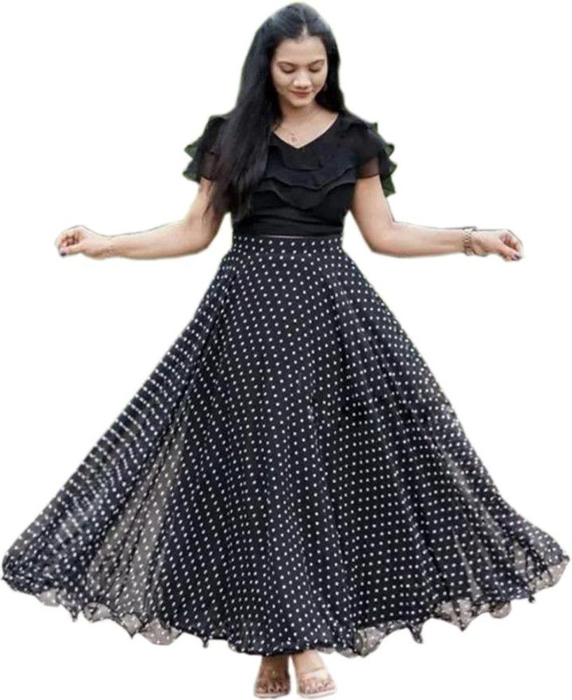 VIKALPS Printed Women Aline Dark Blue Skirt  Buy VIKALPS Printed Women  Aline Dark Blue Skirt Online at Best Prices in India  Flipkartcom