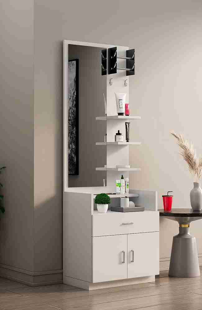 Bella Dresser Unit / Dressing Table with Mirror (Moonshine White Finis –  StudioKook