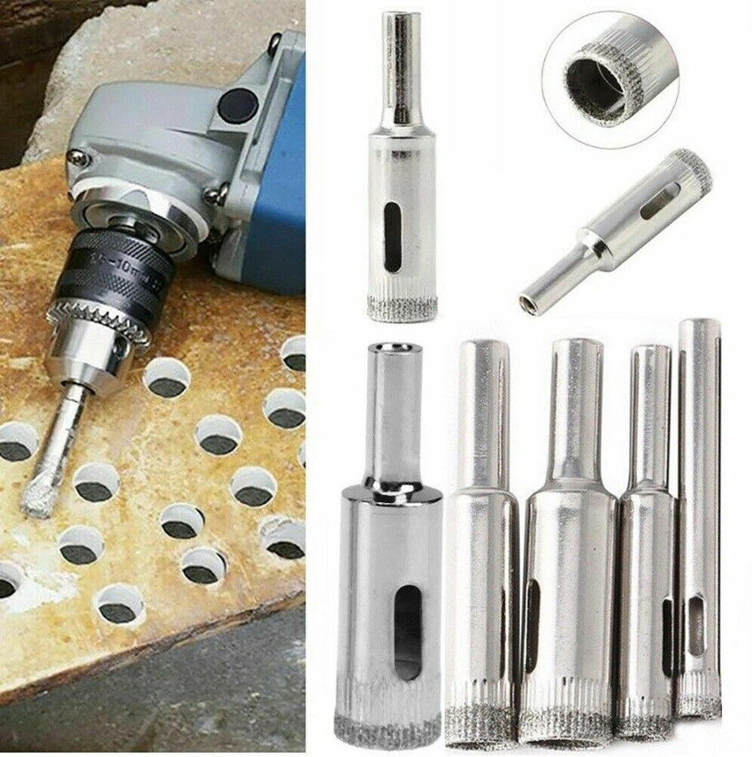 NITYA 5PCS Diamond Hole Saw Drill Bits Set 6 14mm For Glass