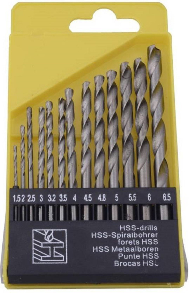 Astyler Drill Bit Set of 13 pc HSS Bits for Metal Wood Plastic