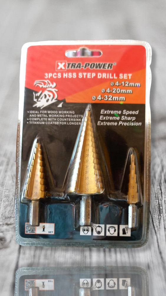 Parkside hss hotsell step bits