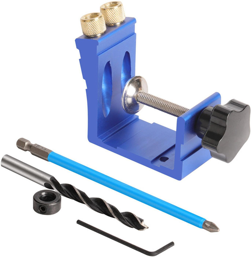 Lyla Pocket Woodworking Oblique Hole Locator Hole Jig Kit Drill
