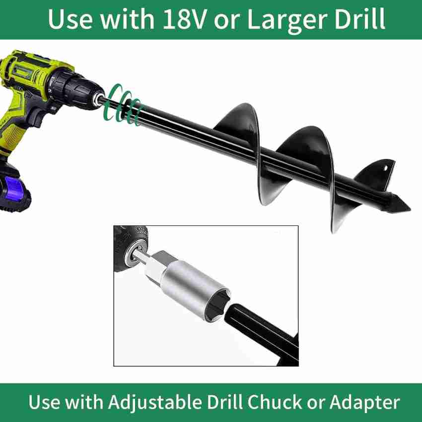 Cordless drill best sale auger adapter