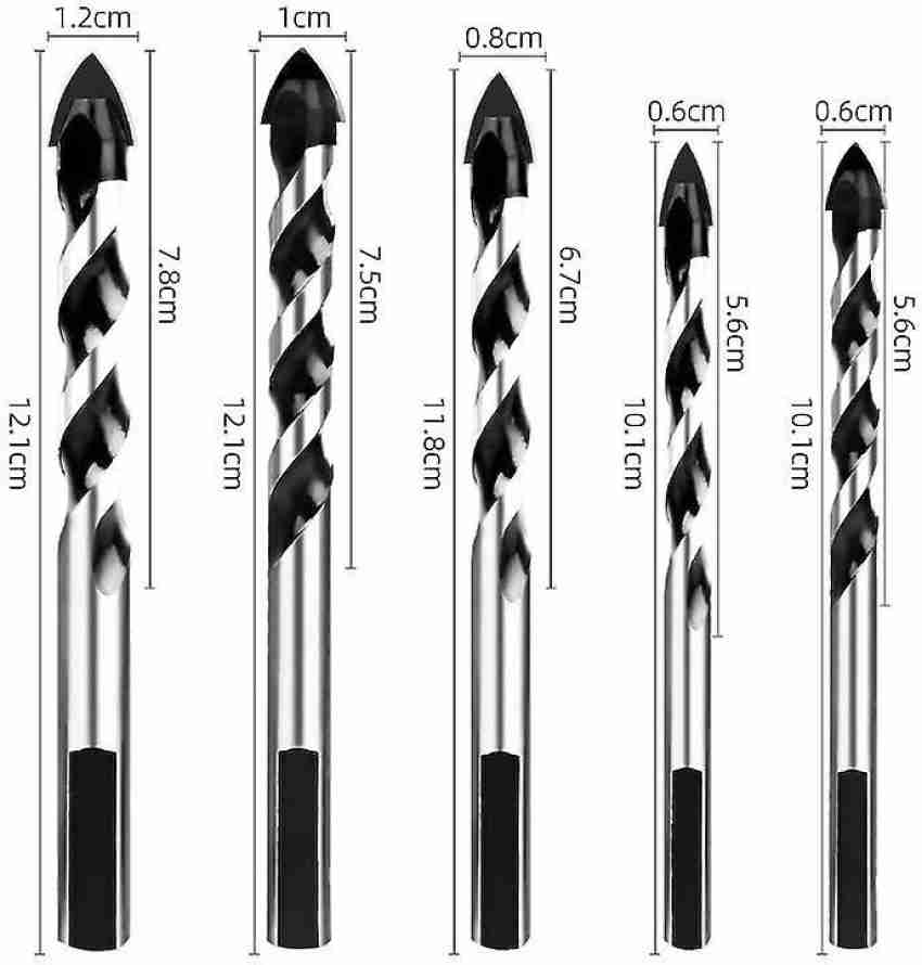 Tungsten carbide drill clearance bit set