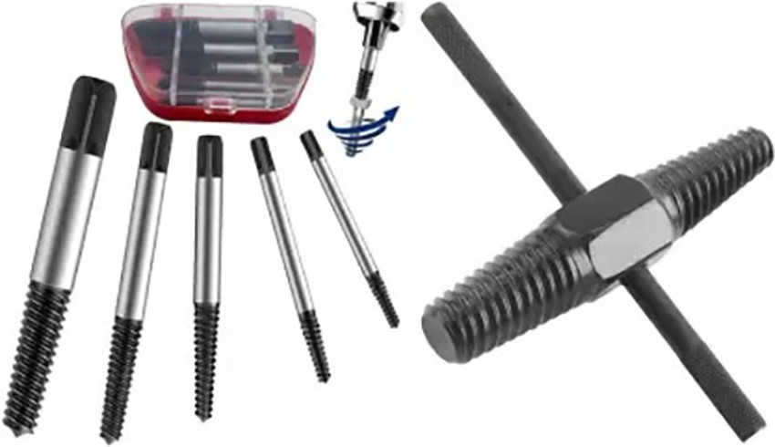 atozshop11 6Pc Screw Extractor Set Easy Out Drill Bits Pipe Broken Bolt Remover Tools Price in India Buy atozshop11 6Pc Screw Extractor Set Easy Out Drill Bits Pipe Broken Bolt Remover Tools online